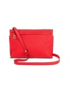 LOEWE Logo-Embossed Leather Crossbody Pouch