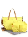 STORKSAK Noa Coated Canvas Diaper Bag with Organizer