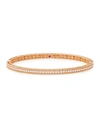 ROBERTO COIN SYMPHONY COLLECTION 18K ROSE GOLD PRINCESS DIAMOND BANGLE,PROD193910237