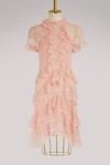 ALEXANDER MCQUEEN Silk mini dress,518674Q1WMV 5820
