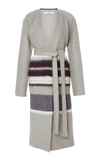 YEON M'O EXCLUSIVE CLIO STRIPED WOOL-BLEND COAT,7086N302