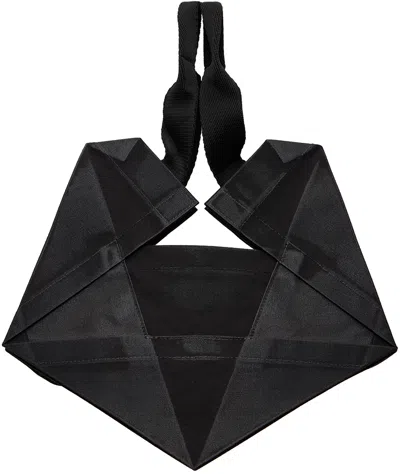 132 5. Issey Miyake Black Small Standard 4 Tote In 18-black X Luster