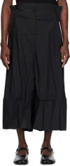 132 5. Issey Miyake Black Solid Trousers In 15-black