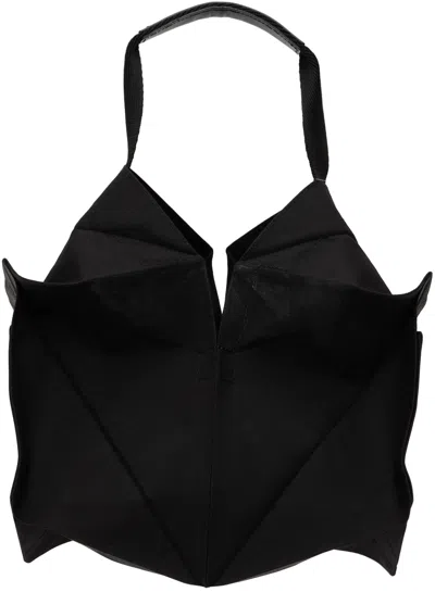 132 5. Issey Miyake Black Standard 1 Bag In 18 Black X Luster