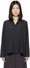 132 5. Issey Miyake Gray 132 5 Relaxed Shirt In 13 Charcoal Gray