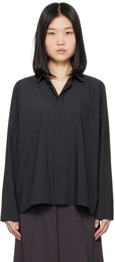 132 5. Issey Miyake Gray 132 5 Relaxed Shirt In 13 Charcoal Gray
