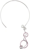132 5. ISSEY MIYAKE SILVER & PINK BUBBLE WANDS NECKLACE