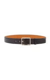 MAISON VAINCOURT WOMEN'S EXCLUSIVE CROCODILE SKINNY BELT,611743