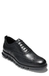 Cole Haan 'zerogrand' Wingtip Oxford In Black Leather/ Black
