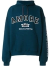 DOLCE & GABBANA Amore varsity hoodie,G9KT7ZG7MUV12755935
