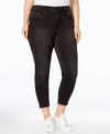 MELISSA MCCARTHY SEVEN7 MELISSA MCCARTHY SEVEN7 TRENDY PLUS SIZE MOTO SKINNY JEANS