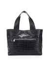 ETHAN K Helen Crocodile Leather Tote