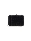 Judith Leiber Slim Slide Crystal Clutch In Jet