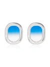 ALL BLUES ALL BLUES BLUE 925 STERLING SILVER AIRPLANE WINDOW EARRINGS - METALLIC,101466AIRPLANEWIND12745755