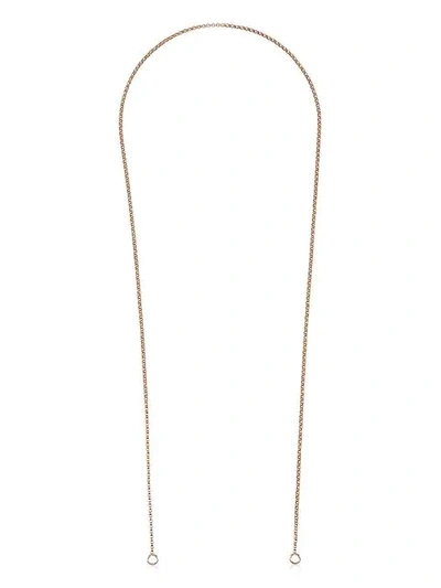 Marla Aaron 18k Yellow Gold Rolo Chain 30 Inch Necklace In Metallic