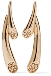 OSCAR DE LA RENTA WOMAN COMET GOLD-TONE AND CRYSTAL EARRINGS GOLD,US 4772211931752731