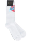 Palm Angels Adios Intarsia-slogan Socks