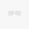 THOM BROWNE THOM BROWNE EYEWEAR ROTVERGOLDETE PILOTENBRILLE,TB801GRGDCLR5112787988