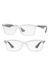 RAY BAN 56MM OPTICAL GLASSES,RX704756-O