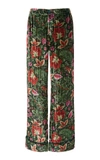 F.R.S FOR RESTLESS SLEEPERS Etere Floral Silk Straight-Leg Pant,PA000208TE00250