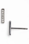 Dana Rebecca Designs Diamond Sylvie Rose Earrings In 14k Black Rhodium In Black Rhodium