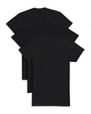 2(x)ist 3pk Slim Fit V-neck T-shirt In Black