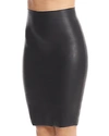 Commando Perfect Faux Leather Pencil Skirt In Black