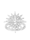 SWAROVSKI Balthus Silvertone and Swarovski Crystal Ring,0400097514886
