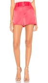 Alice And Olivia Alice + Olivia Cady High-waist Shorts In Watermelon