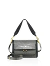 MARNI Trunk Croc-Embossed Leather Crossbody Bag