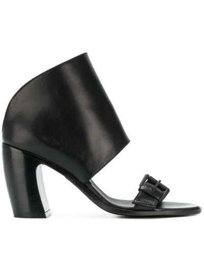 Ann Demeulemeester Woman Buckled Leather Sandals Black
