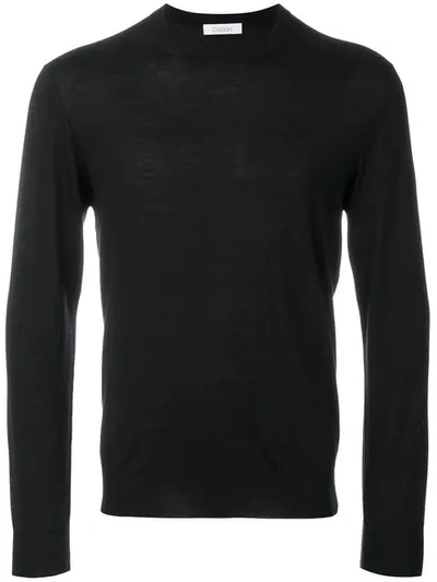 Cruciani Long Sleeved Sweatshirt In Black