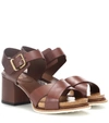 TOD'S LEATHER SANDALS,P00317417