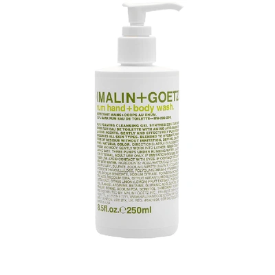Malin + Goetz Rum Hand And Body Wash 250ml In N/a