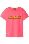 MARC JACOBS SOMEWHERE PRINTED COTTON-JERSEY T-SHIRT