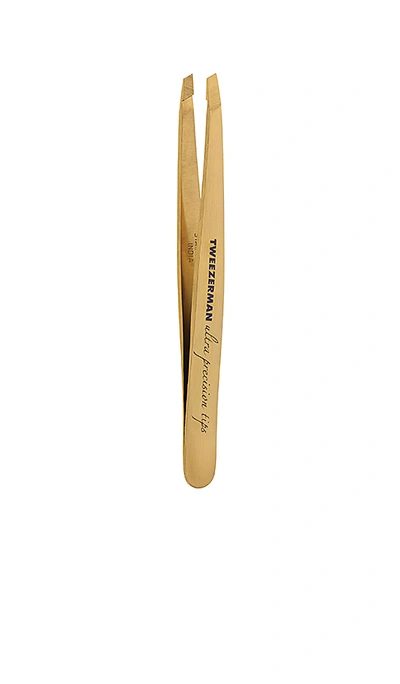 Tweezerman Ultra Precision Series Slant Tweezer In Gold