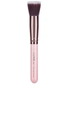 LUXIE LUXIE FLAT TOP KABUKI BRUSH IN PINK.,LUXR-WU6