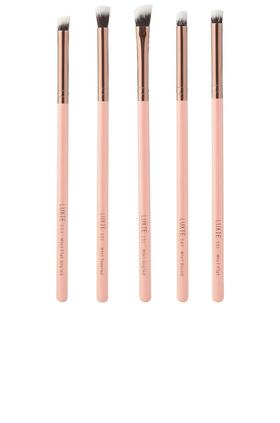 LUXIE ROSE GOLD MINI DETAIL EYE BRUSH SET,LUXR-WU16