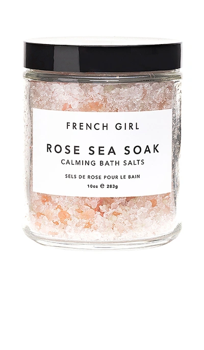 French Girl Organics Rose Sea Soak Calming Bath Salts, 283g In Rose & Ylang