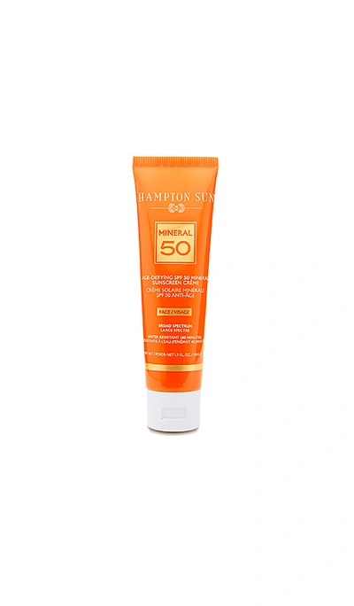 Hampton Sun Age-defying Spf50 Mineral Crème Sunscreen For Face, 50ml In Colorless