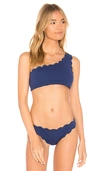 Marysia Santa Barbara One Shoulder Bikini Top In Blue