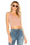 Free People Intimately Fp Solid Rib Brami Crop Top In Nude