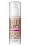 Benefit Cosmetics 'hello Flawless!' Oxygen Wow Liquid Foundation 'warm Me Up' Toasted Beige 1 oz In Beige