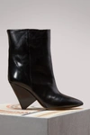 ISABEL MARANT LULIANA LEATHER ANKLE BOOTS,17HBO0136-17H002S/01BK