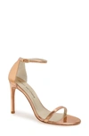 STUART WEITZMAN NUDISTSONG ANKLE STRAP SANDAL,NUDISTSO