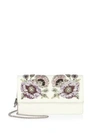 ALEXANDER MCQUEEN Crystal-Embroidered Leather Chain Wallet