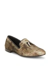 GIUSEPPE ZANOTTI Devore Mimetico Camo-Print Calf Hair Smoking Slippers,0400091094524