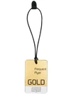 MAISON MARGIELA Gold Frequent Flyer printed luggage tag,S61VT0021SY123112755198