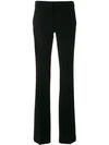 Moschino High Waisted Flared Trousers In Black