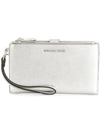 Michael Michael Kors Double Iphone 7 Wristlet - Metallic In Metallic